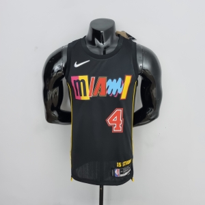 2022 Oladipo #4 Miami Heat City Edition NBA Jersey