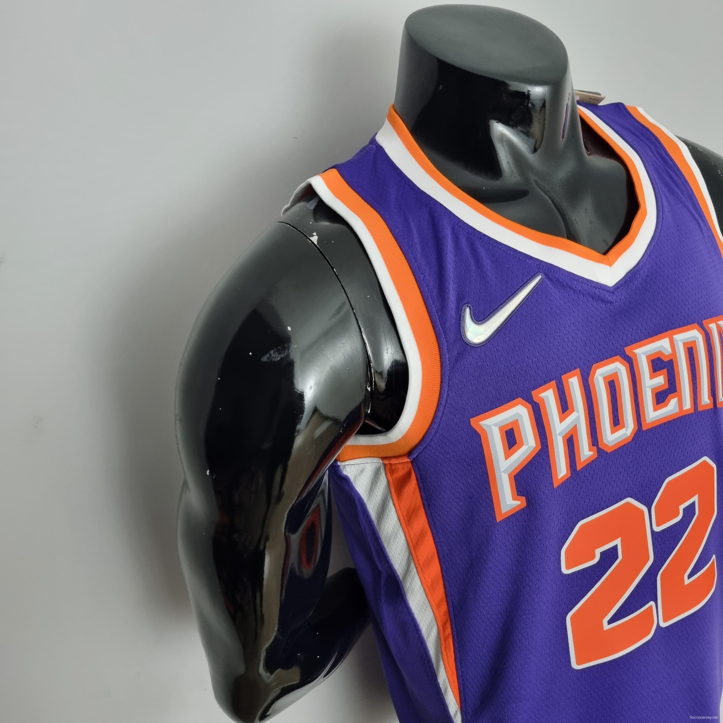 75th Anniversary Ayton #22 Phoenix Suns Purple NBA Jersey