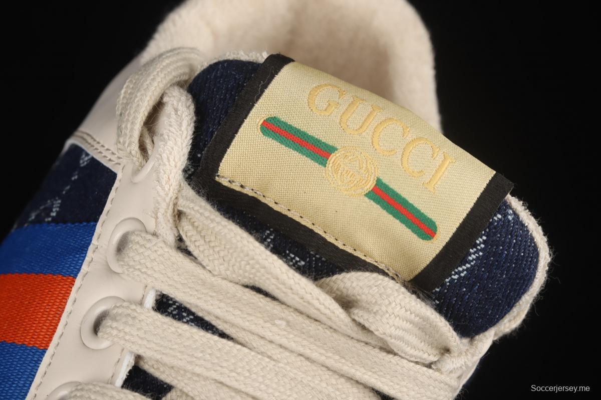 Gucci Distressed Screener Sneaker Gucci classic dirty shoes