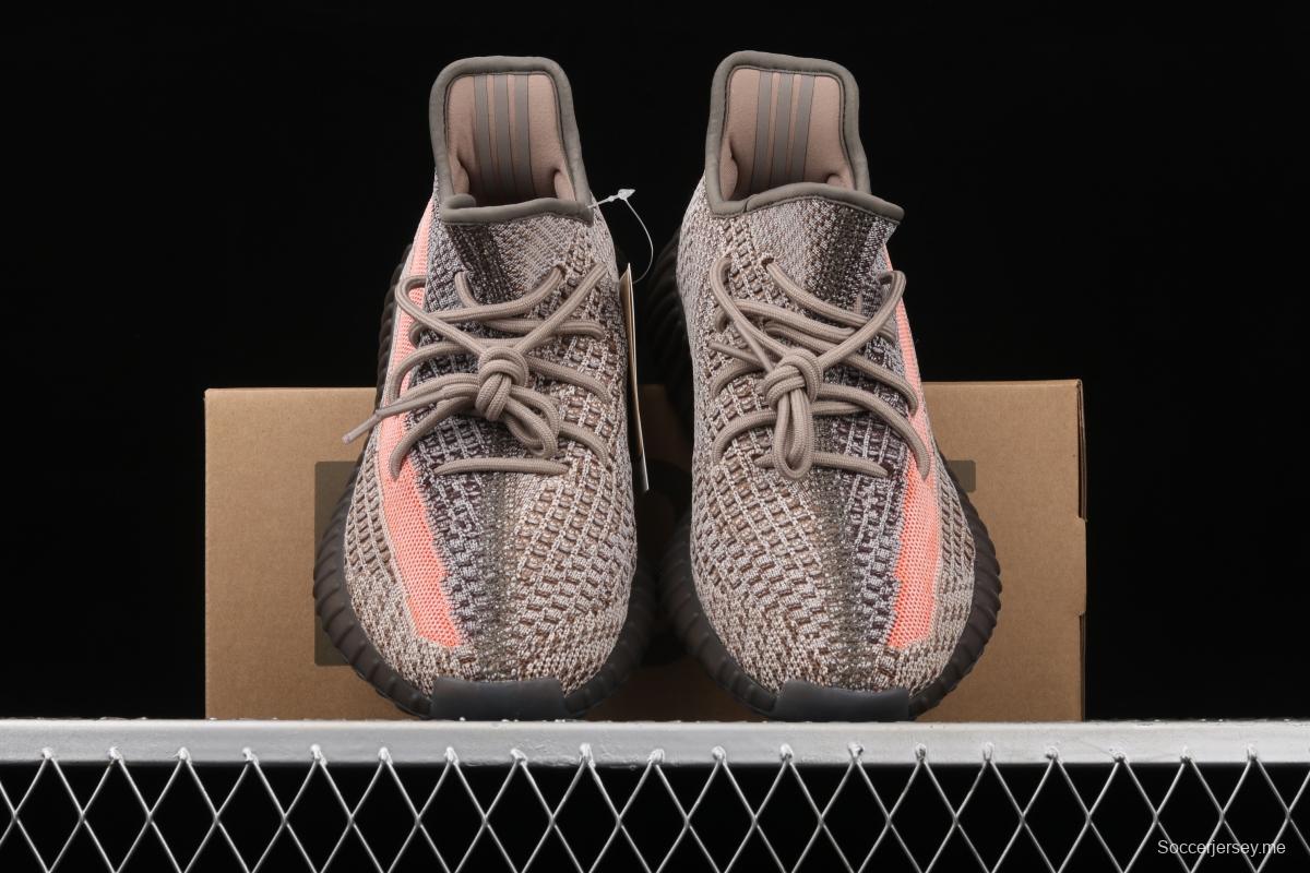 Adidas Yeezy 350 Boost V2 Ash Stone GW0089 Darth Coconut 350 second generation hollowed-out volcanic lime powder color matching