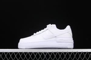 NIKE Air Force 1 ShAdidasow all white light weight heightened low-top white board shoes CI0919-100