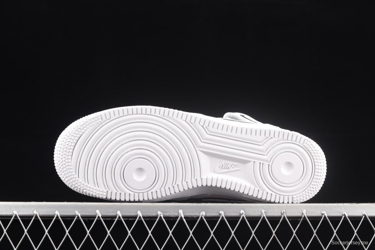 NIKE Air Force 1' 07 Mid laser white 3M reflective medium-help leisure sports board shoes 368742-810