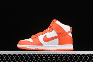 NIKE SB DUNK High Retro Orange Blaze 2021 edition white orange dunk series high top leisure sports skateboard shoes DD1399-101,