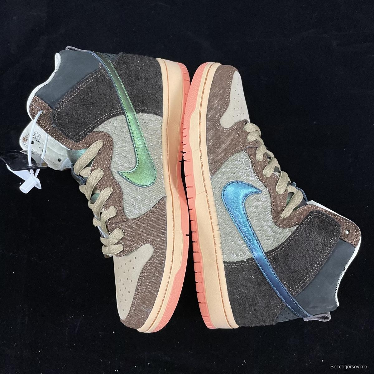 Concepts x NIKE SB DUNK High Mallard (wild duck) dunk series retro high top leisure sports skateboard shoes DC6887-200