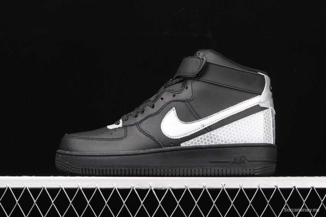 NIKE Air Force 1 High'07 Lv8 3M NBA co-named 3M reflective high-top casual board shoes CU4159-001