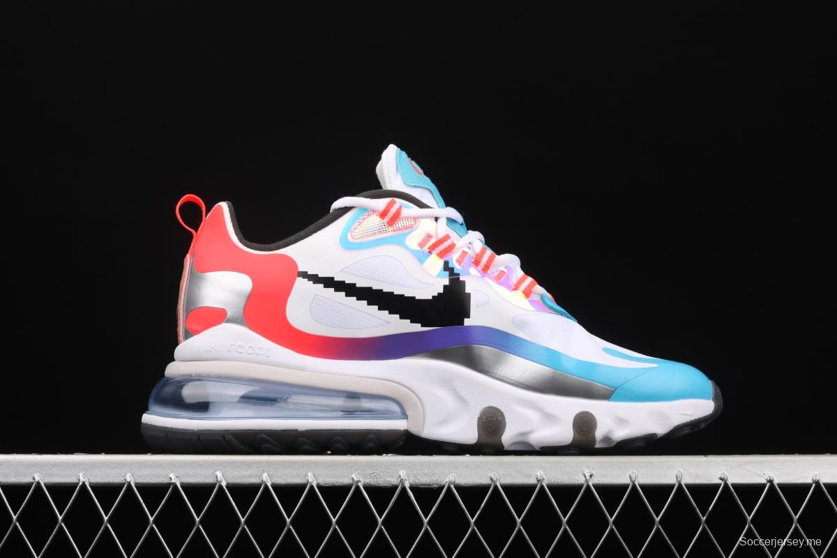 NIKE Air Max 270React new high-frequency mesh function half-palm air cushion running shoes DC0833-101