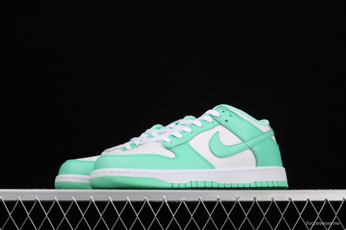 NIKE SB DUNK Low White/Green Glow Tiffany Green White Slam Dunk Series low side leisure sports skateboard shoes DD1503-105