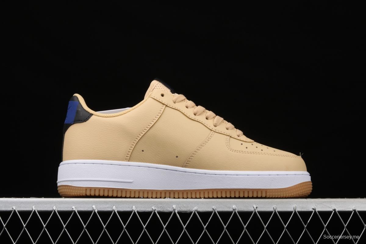 NIKE Air Force 1 Low NBA yellow and white raw rubber low-side leisure sports board shoes CT2298-200