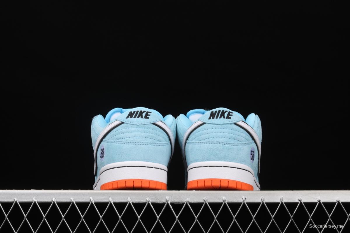 WE CLUB 58 x NIKE SB DUNK Low Pro Club 58 Gulf Slam Dunk Series low side leisure sports skateboard shoes BQ6817-401