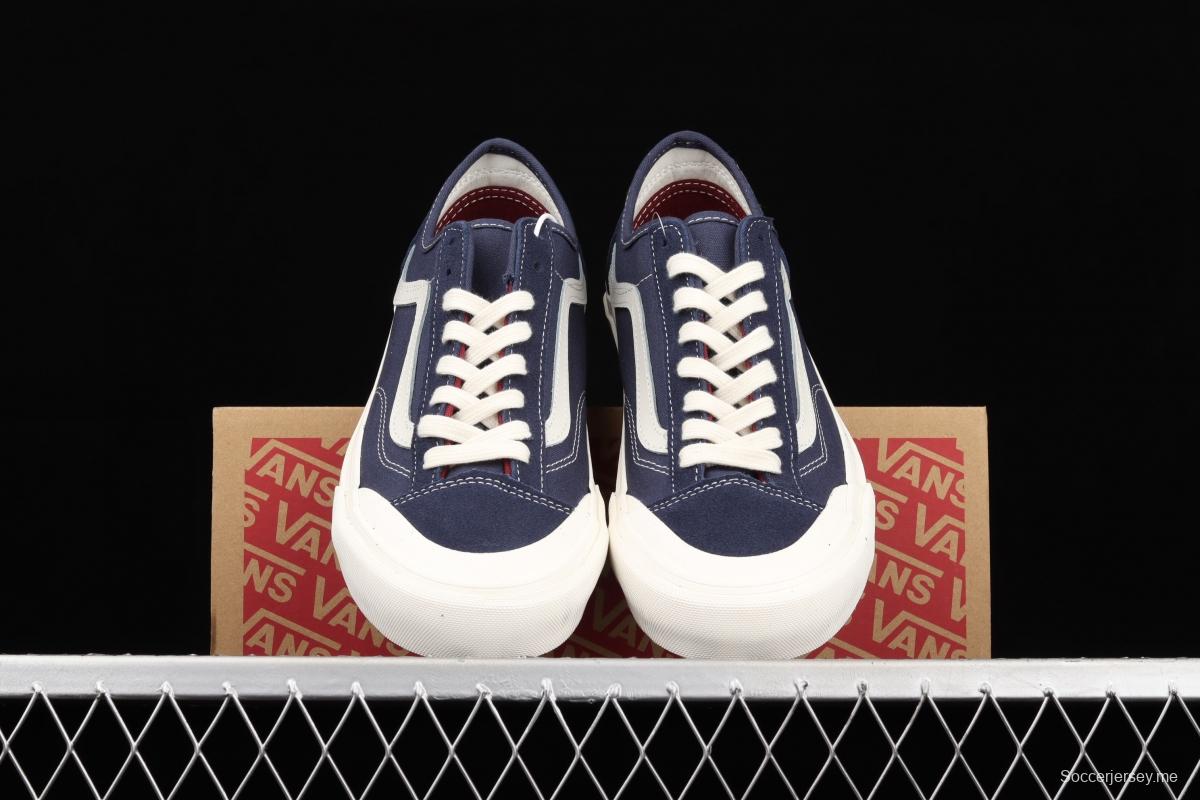 Vans Style 36 Cecon SF PEACEMINUSONE Baotou Tibetan Blue Leisure Board shoes * Whale low top casual shoes VN0A3MVLUBA