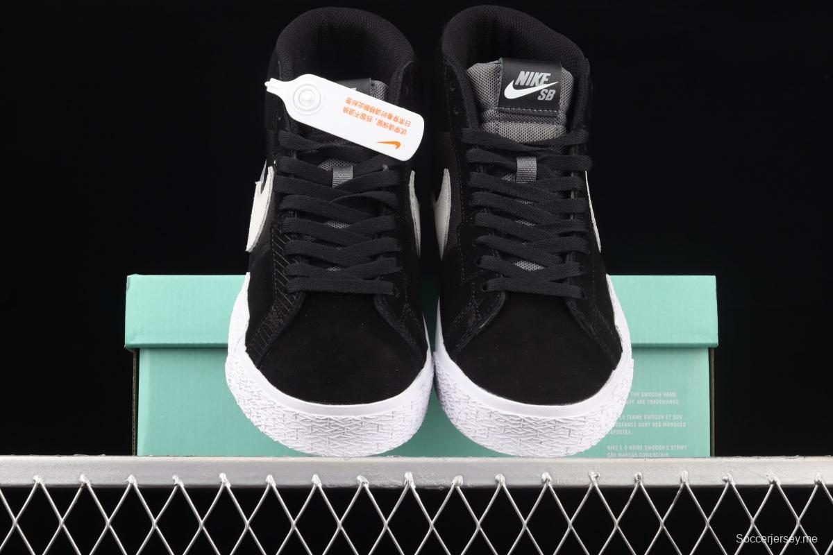 NIKE SB Zoom Blazer Mid PRM splicing broken hook leisure Zhongbang board shoes DA8854-001