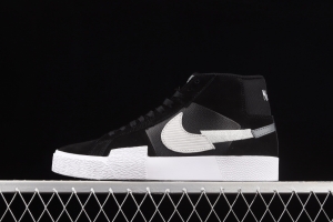 NIKE SB Zoom Blazer Mid PRM splicing broken hook leisure Zhongbang board shoes DA8854-001