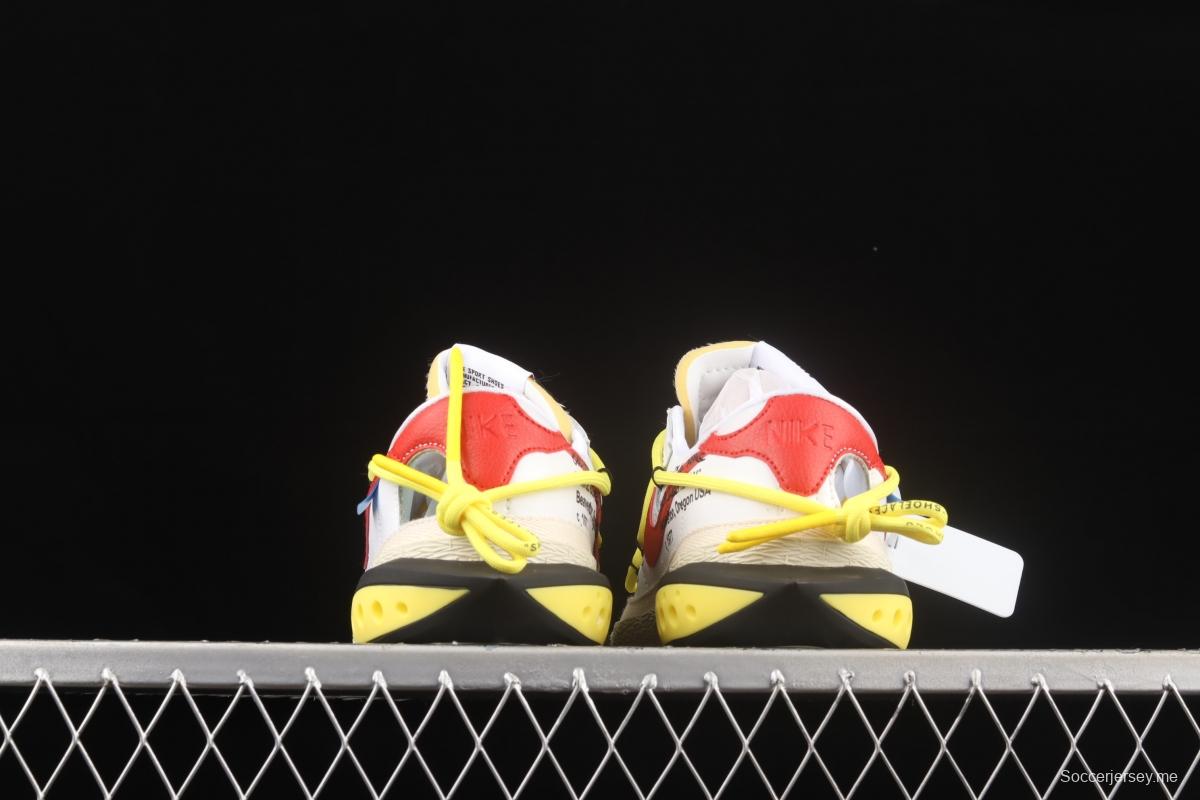 OFF-White x NIKE Blazer Low co-branded deconstruction style trailblazer low upper shoes DH7863-100