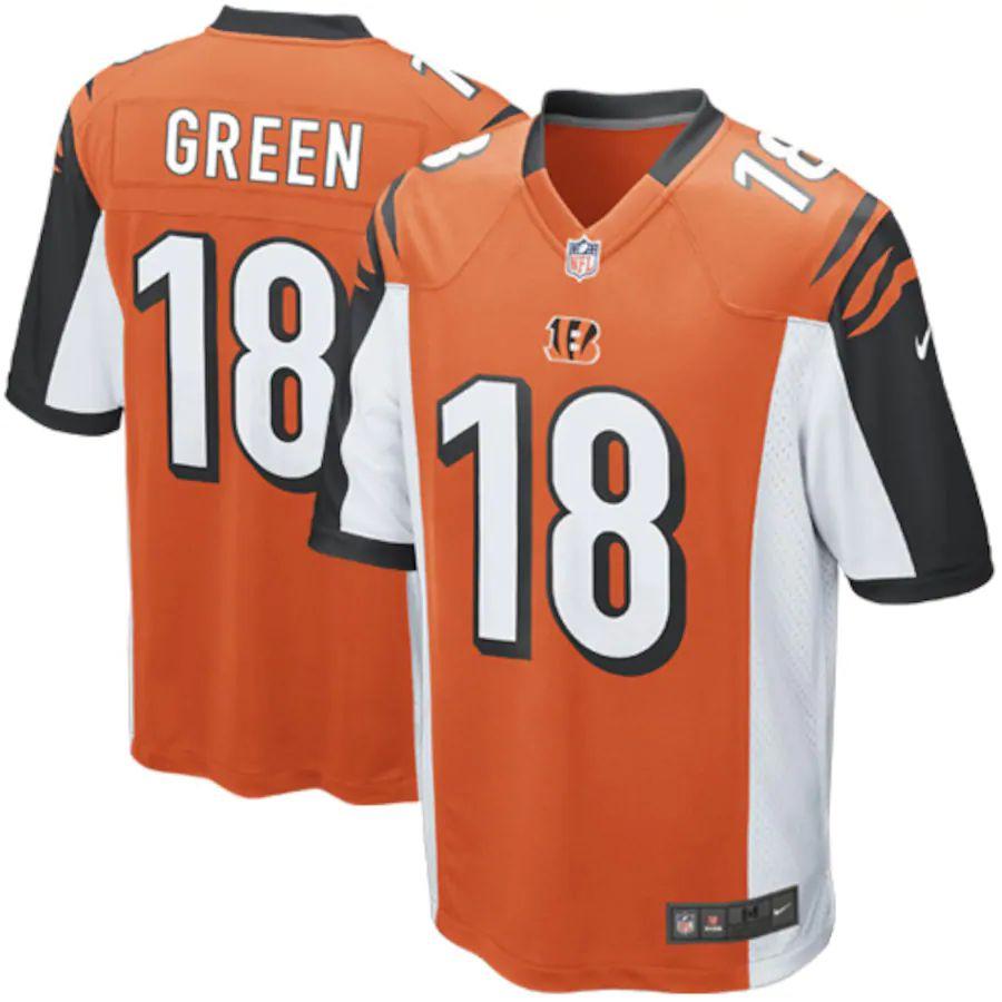 Men's AJ Green Orange Alternate Player Limited Team Jersey