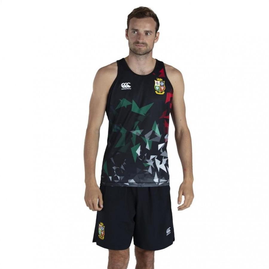 British And Irish Lions 2021 Mens Rugby Singlet - Black