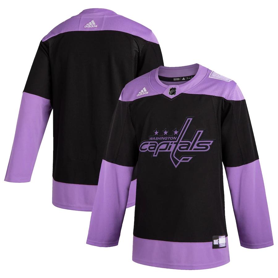 Youth Black Hockey Fights Cancer Practice Team Jersey