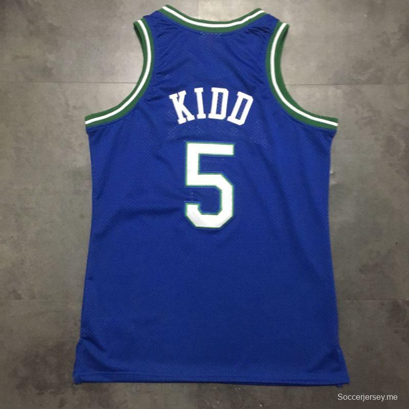 Men's Jason Kidd Blue Retro Classic Team Jersey