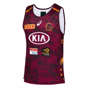 Brisbane Broncos 2021 Men's Training Rugby Singlet