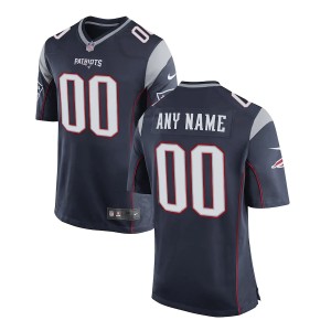 Men's Navy Customized Limited Team Jersey