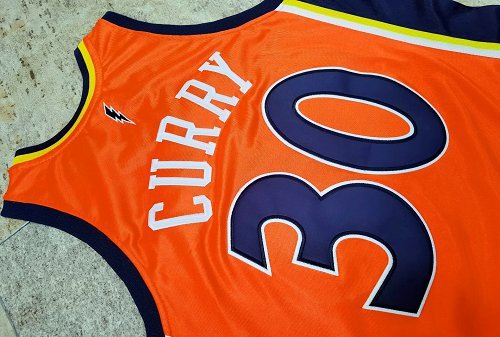 Men's Stephen Curry Orange Retro Classic Team Jersey