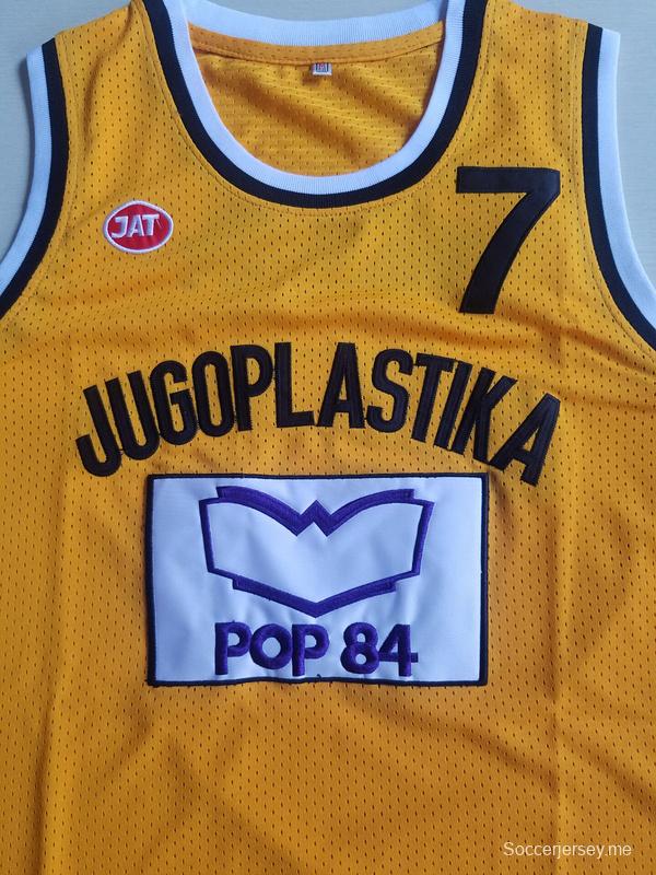 Toni Kukoc 7 Jugoplastika Split Basketball Jersey