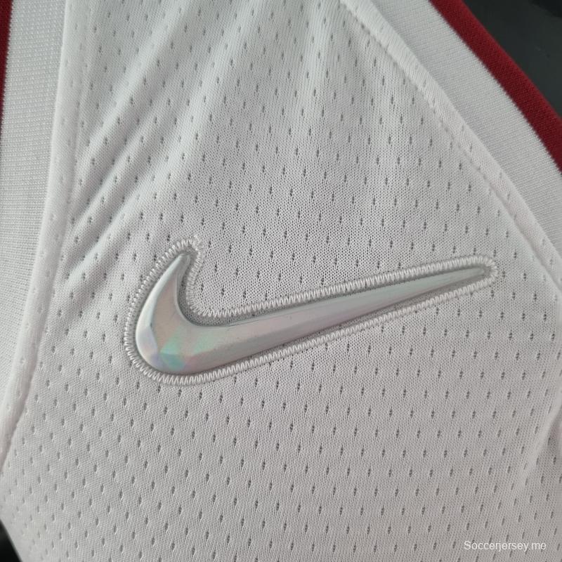 الذكرى 75 لميامي هيت ميامي هيت WADE # 3 قميص أبيض للدوري الاميركي للمحترفين
