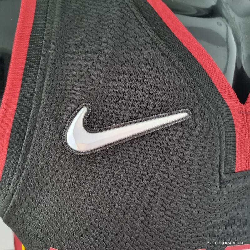 الذكرى السنوية 75 لميامي هيت ميامي هيت OLADIPO#4 قميص دوري كرة السلة الأمريكي للمحترفين أسود
