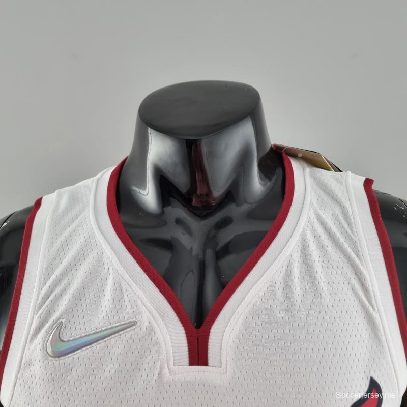 قميص الذكرى 75 لميامي هيت ميامي هيت ADEBAYO#13 قميص أبيض للدوري الأمريكي للمحترفين
