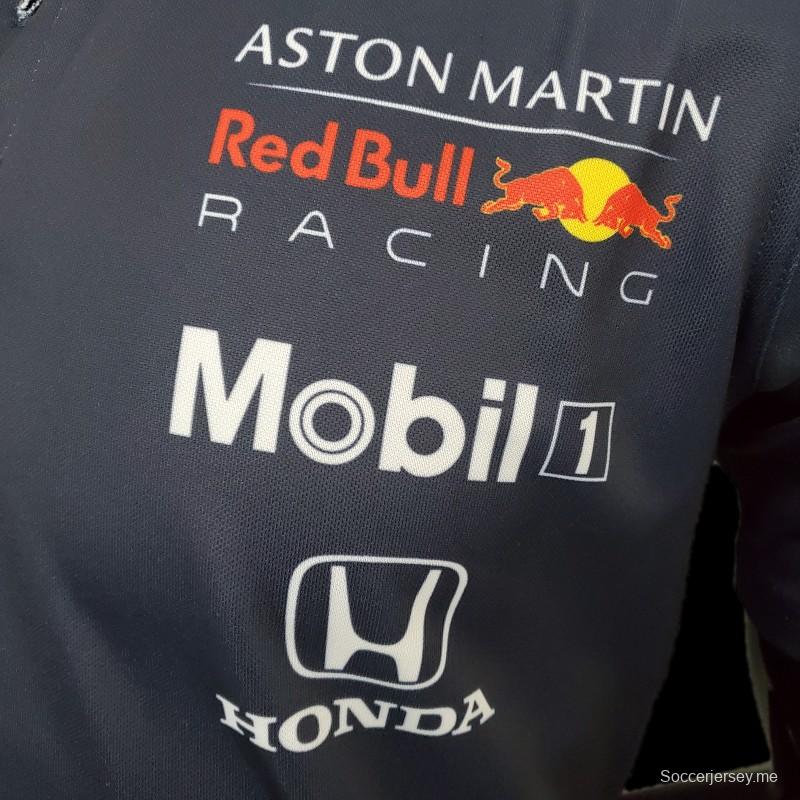 فورمولا 1 فورمولا 1؛ بدلة سباق ريد بول؛ أزرق ملكي
