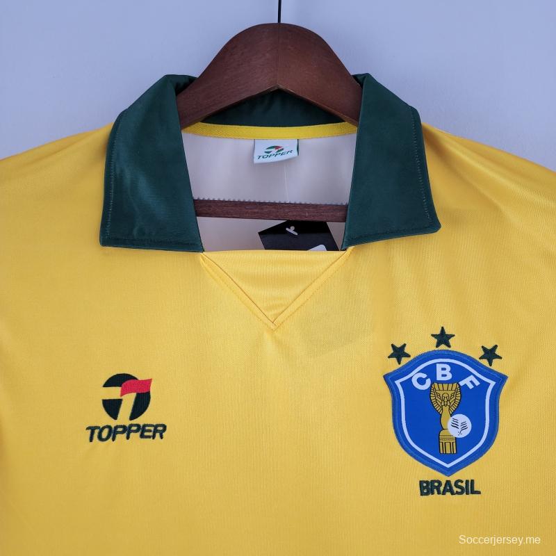 قميص منتخب البرازيل لكرة القدم الأساسي ريترو 1988
