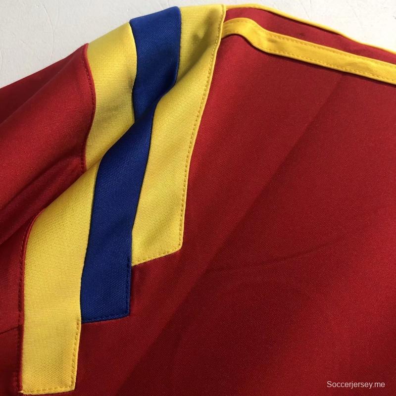 قميص كرة قدم أحمر ريترو 1990 كولومبيا أفرو 1990
