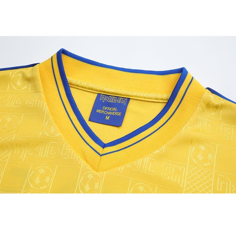 قميص أصفر ريترو 2018 وست هام يونايتد × آيرون مايدن مايدن
