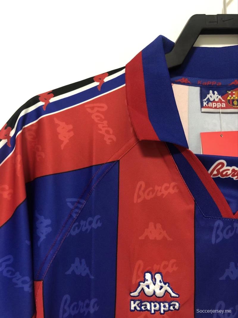 قميص قديم 96/97 ريترو برشلونة لكرة القدم الأساسي
