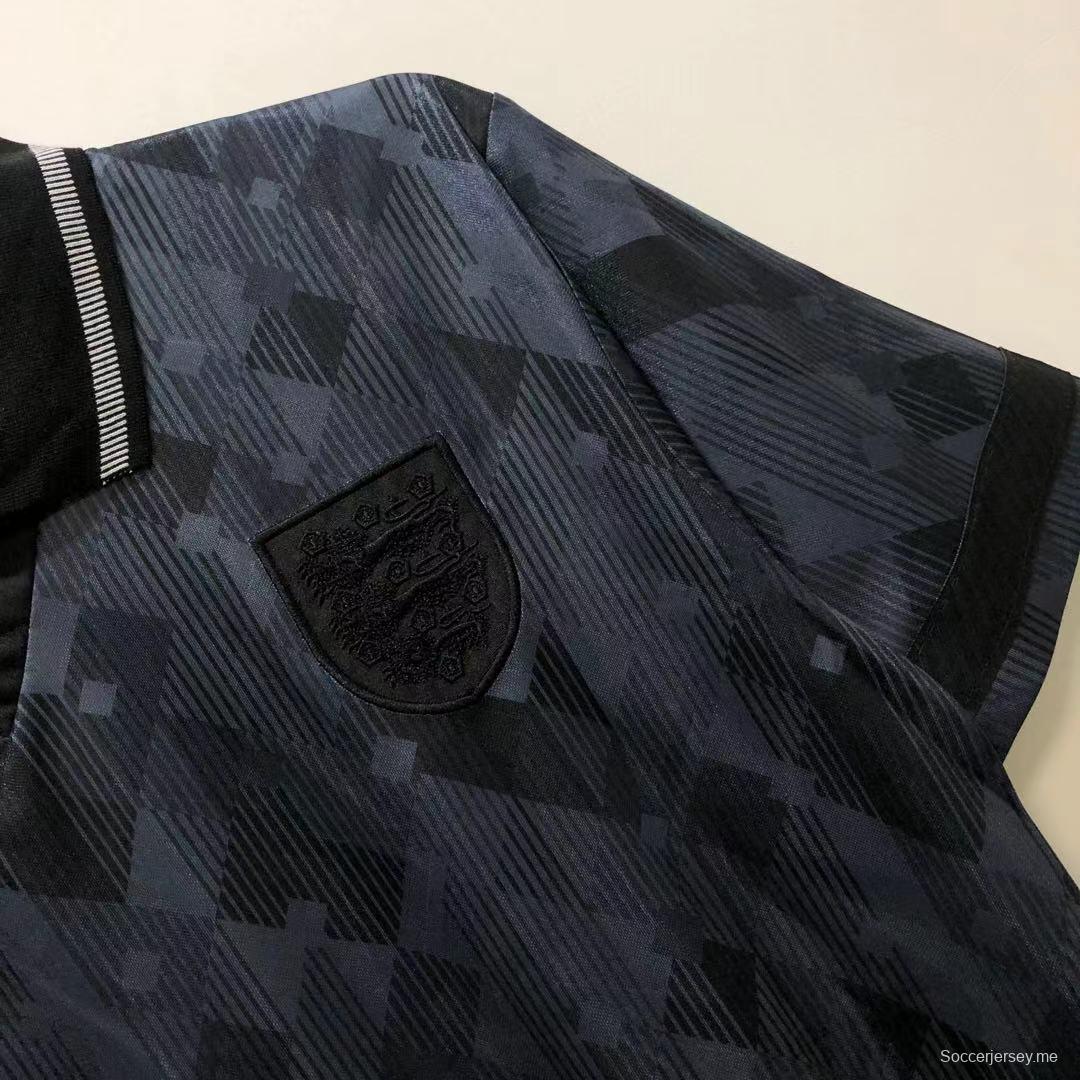 قميص كرة قدم أسود عتيق موديل 1990 إنجلترا 1990 ذهاباً وإياباً
