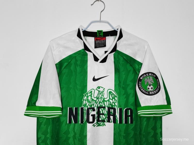 قميص المنتخب النيجيري لكرة القدم الأساسي 1996 ريترو 1996
