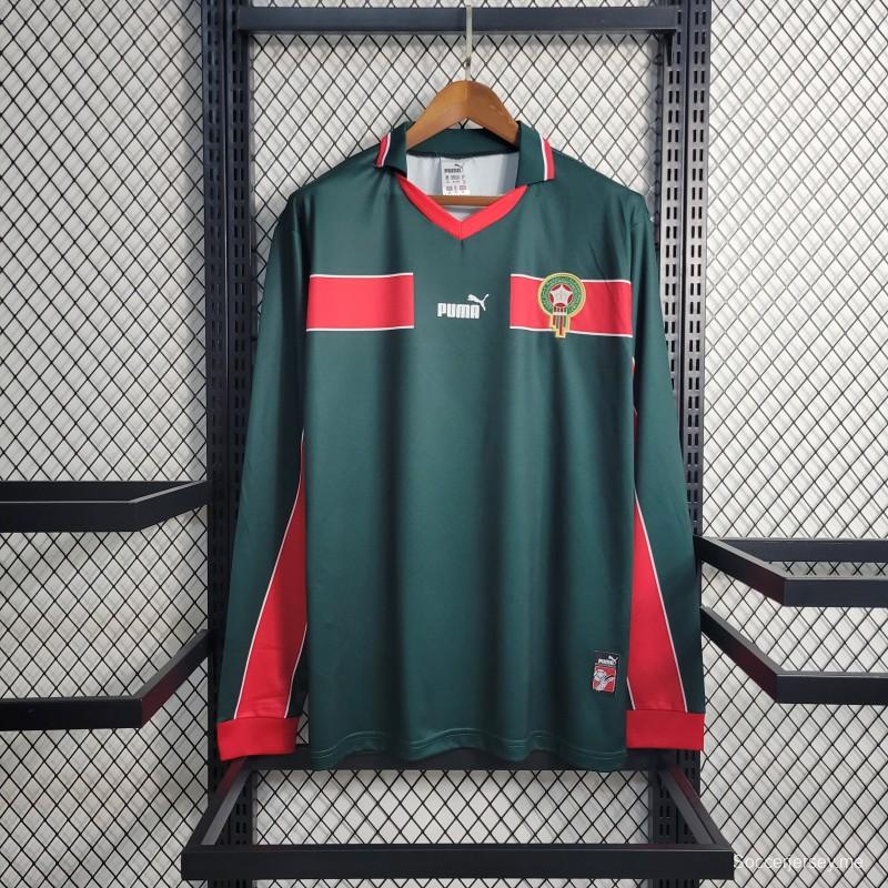 قميص بأكمام طويلة ريترو 1998، قميص منتخب المغرب لكرة القدم المحلي
