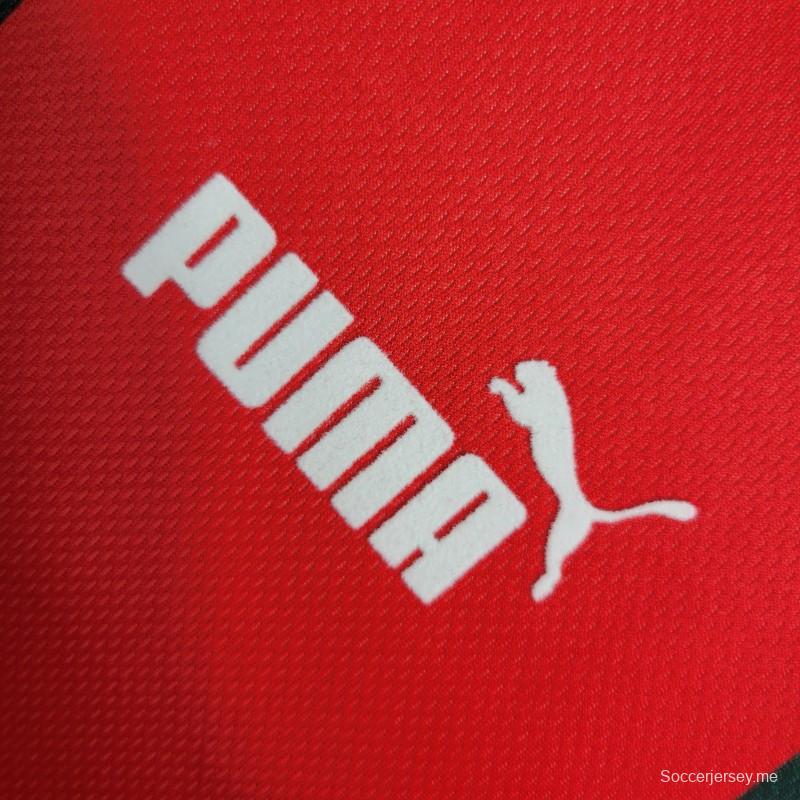 قميص قديم بأكمام طويلة بأكمام طويلة 1998 المغرب الثالث الأحمر
