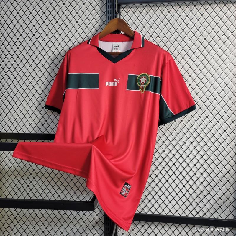 قميص المغرب الثالث الأحمر ريترو 1998 المغرب الثالث
