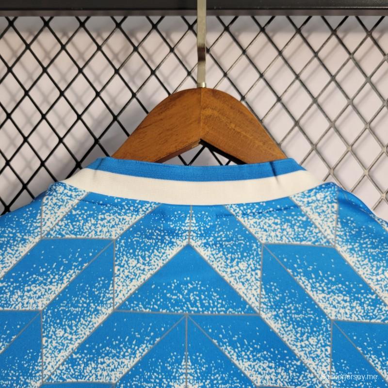 قميص أزرق عتيق مخصص لهولندا عام 1988
