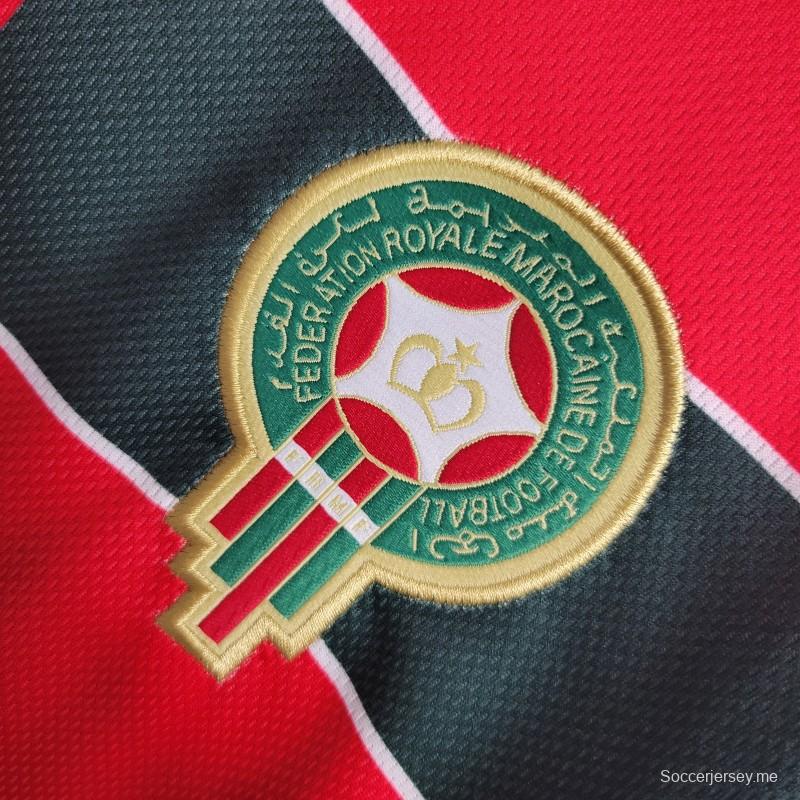 قميص قديم بأكمام طويلة بأكمام طويلة 1998 المغرب الثالث الأحمر
