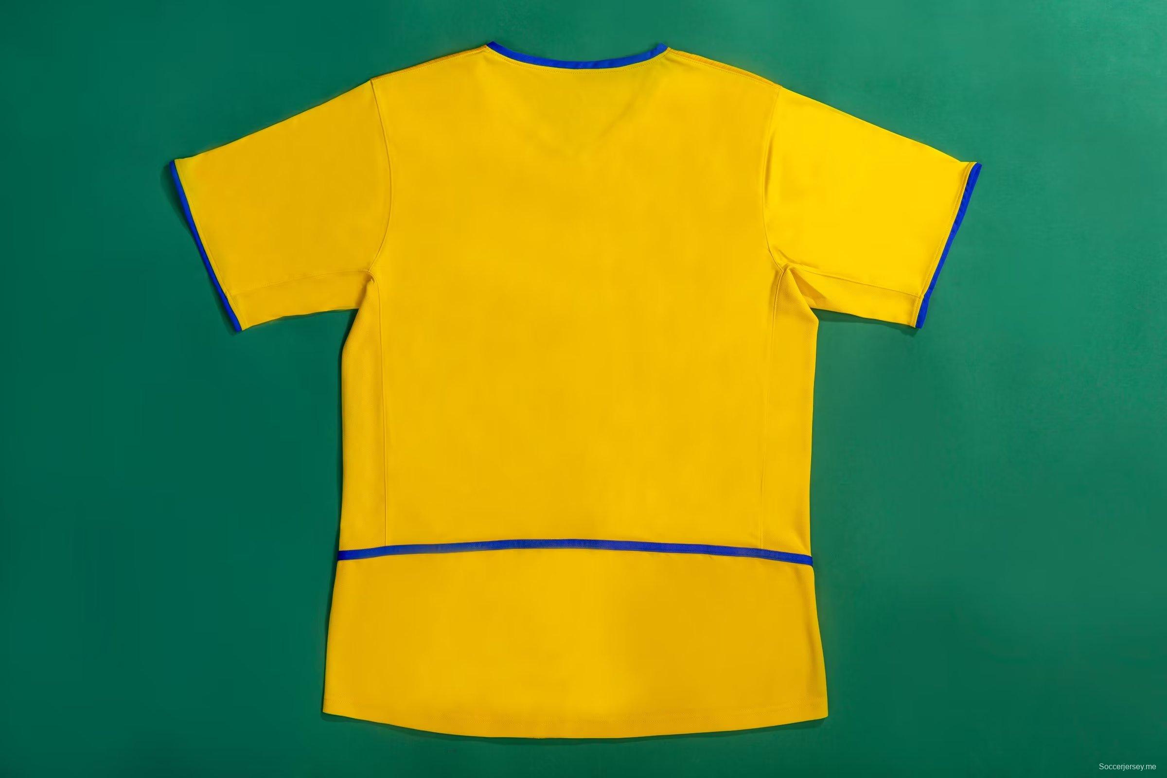 قميص أصفر عتيق 02/03 ريترو 02/03 إنتر ميلان الثالث
