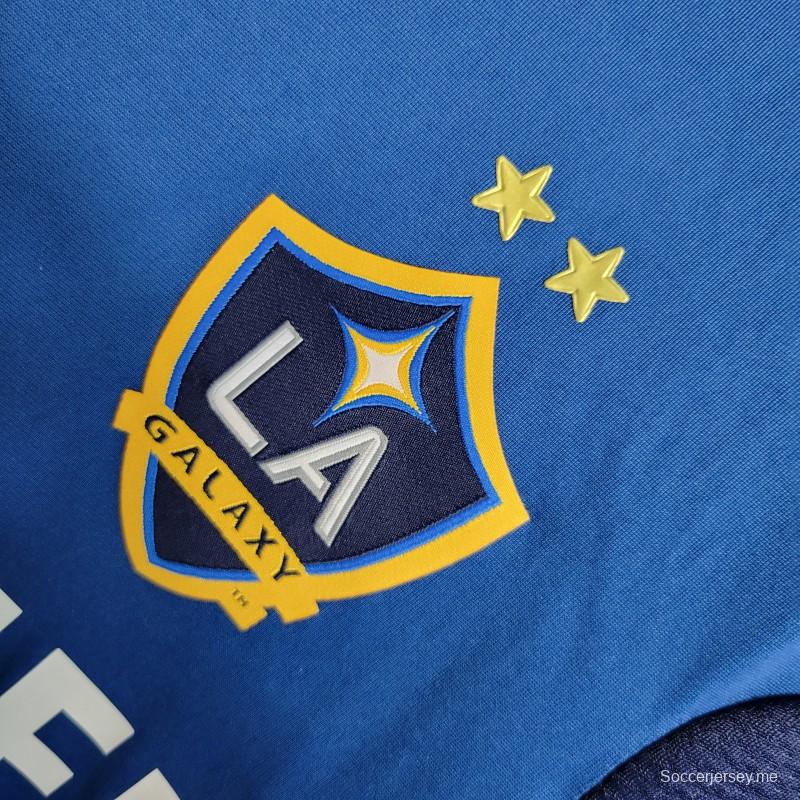 قميص ريترو 11-12 لا جالاكسي بأكمام طويلة أكمام طويلة أزرق اللون
