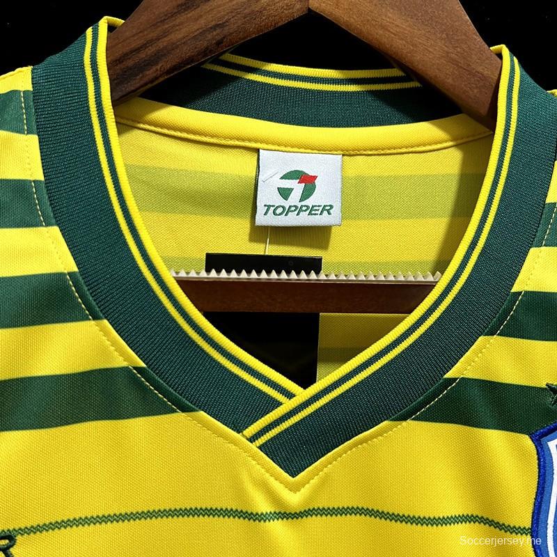 قميص منتخب البرازيل 1984 ريترو البرازيل 1984 هوم جيرسي
