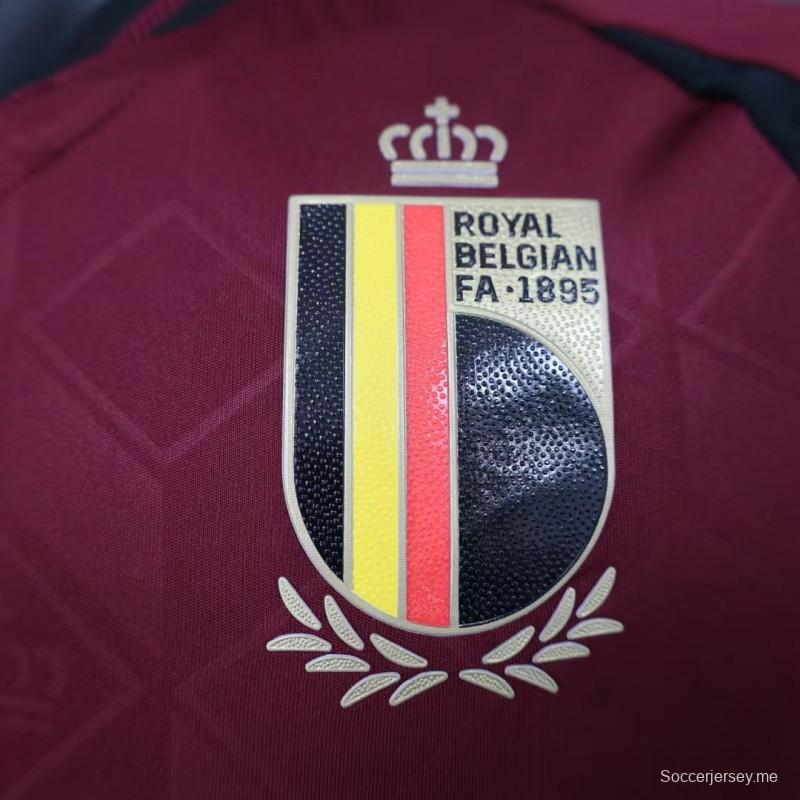 قميص منتخب بلجيكا 2024 إصدار اللاعب 2024
