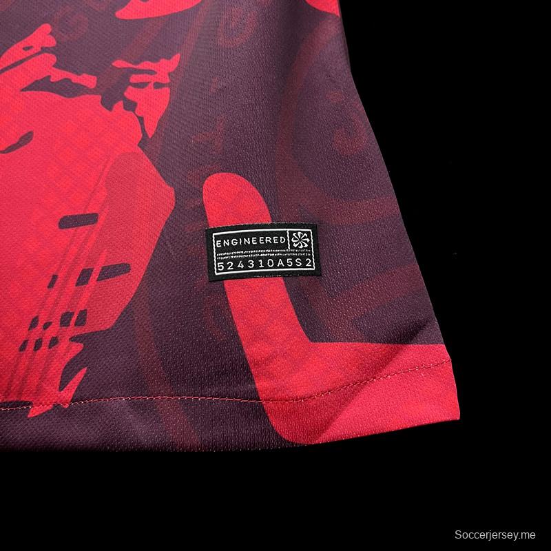 24/25 قميص باريس سان جيرمان الأحمر المميز
