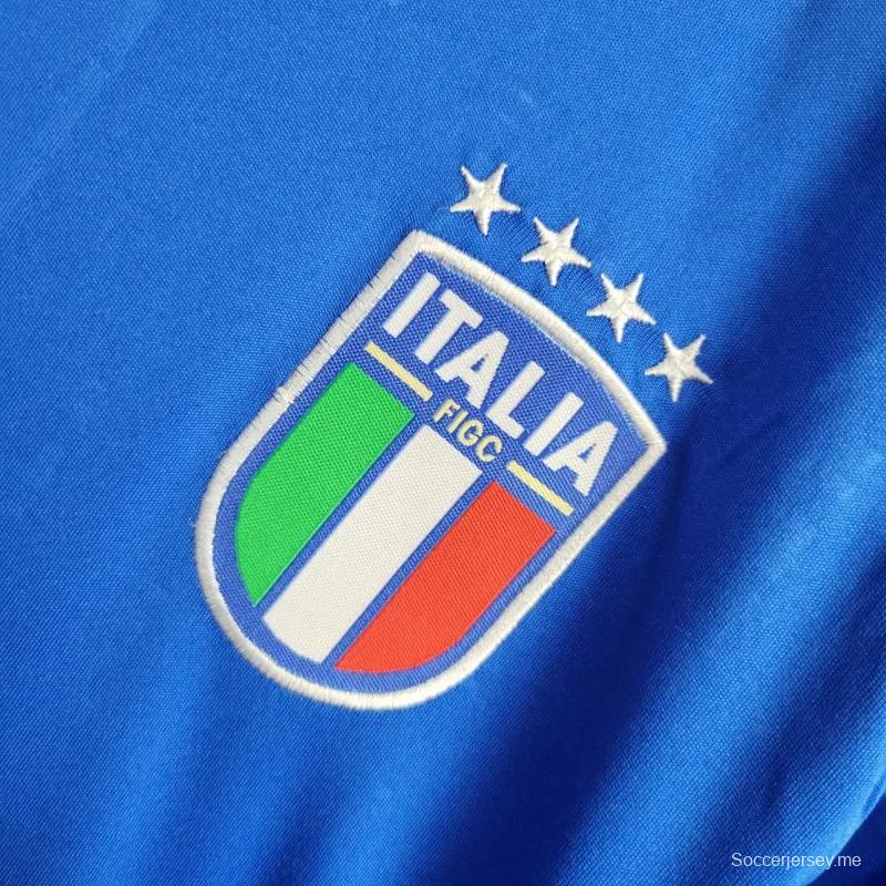 2024 قميص أطفال إيطاليا اوايي 2024 أبيض
