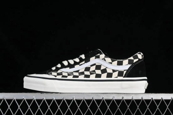 Vans Old Skool Reissue 136 High-End Series Canvas Sneakers with Toe Cap Design - VN000MT6BPQ