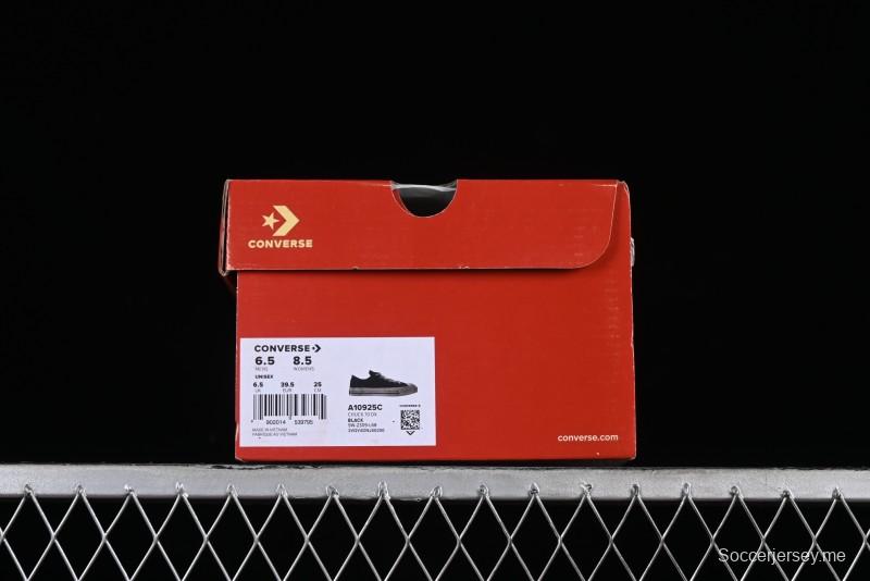 Clot x Fragment Design x Converse Custom Triple Collaboration Low-Top Sneakers with Distressed Black Silk and Brier Pattern - A10925C