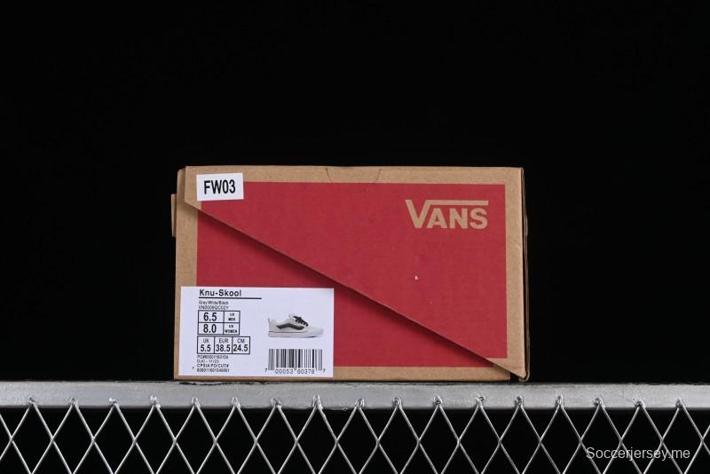 Vans Classics Knu Skool Retro Sneakers with Thick Tongue and Oversized Toe - VN0009QC02Y