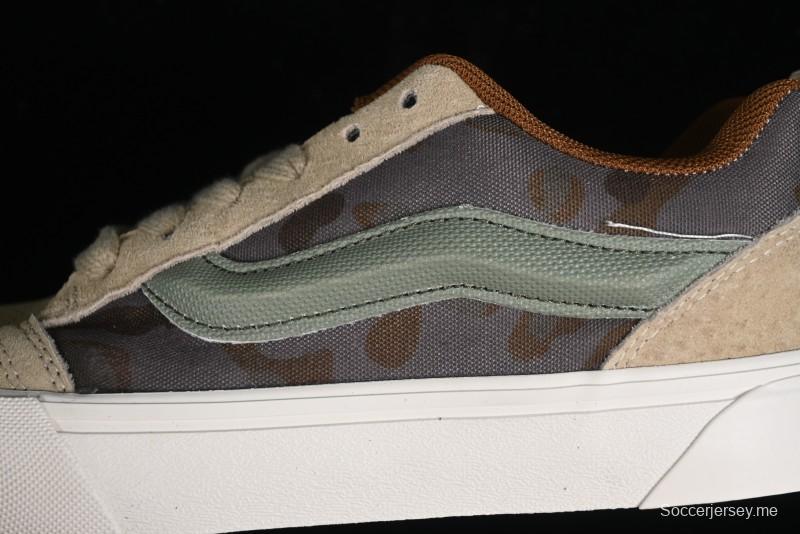 Vans Classics Knu Skool Desert Gray Green Chunky Tongue Bread Shoes - VN0007QC0WD